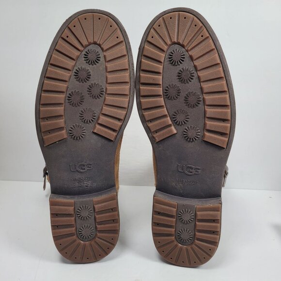 UGG Jaren Men's Brown Suede Leather Mid-Calf Boots S/N1017253 US Size 12 - Picture 9 of 11